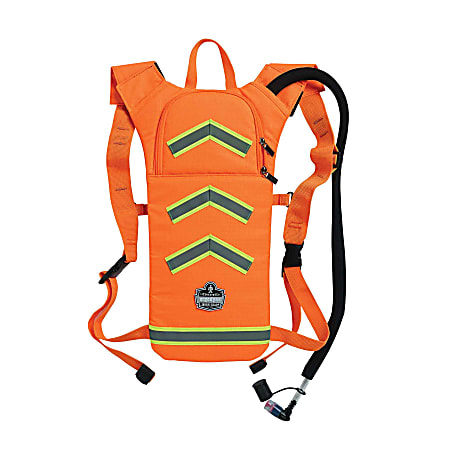 Ergodyne Chill-Its 5155 Low-Profile Hydration Pack, 70 Oz, Hi-Vis Orange