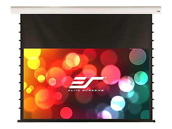 Elite Screens Starling Tension Series STT120XWH-E14 - Projection screen - ceiling mountable, wall mountable - motorized - 110 V - 120" (120.1 in) - 16:9 - MaxWhite FG - white