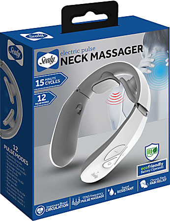 Sealy SL-HW-MA-110-WT Neck Massager, 7”H x 7W x 2”D, White