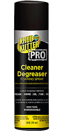 Krud Kutter Pro Concentrated Cleaner Degreaser, 20 Oz, Clear, Pack Of 6 Aerosol Cans