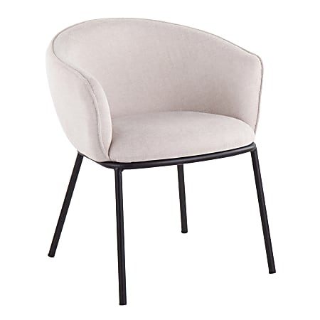 LumiSource Ashland Chair, Black/Cream