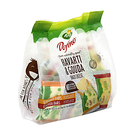 Arla Havarti And Gouda Cheese Snacks, 0.75 Oz, Pack Of 24