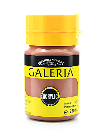 Winsor & Newton Galeria Flow Formula Acrylic Colors, 250 mL, Burnt Sienna, 74, Pack Of 2