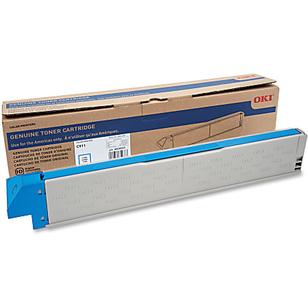 Oki Original Toner Cartridge - LED - 24000 Pages - Cyan - 1 Each