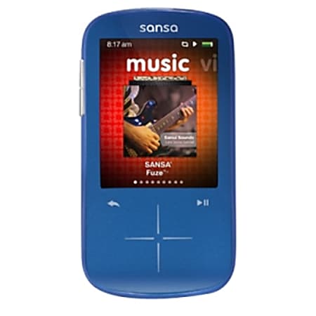 SanDisk Sansa Fuze SDMX20R 8 GB Blue Flash Portable Media Player