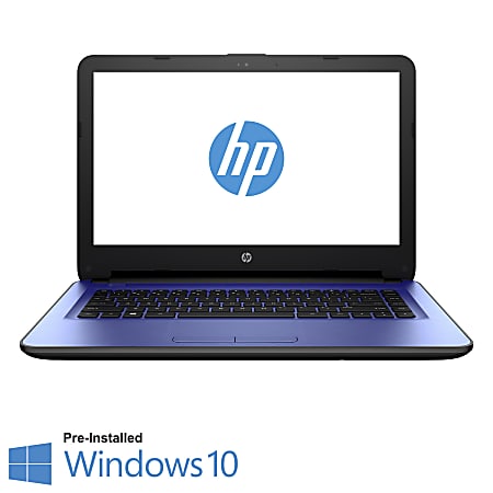 HP 14 Laptop, 14" Screen, Intel® Celeron®, 2GB Memory, 32GB Solid State Drive, Windows® 10