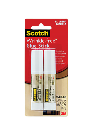 Scotch® Craft Glue Sticks, 0.28 Oz., White, Pack Of 2