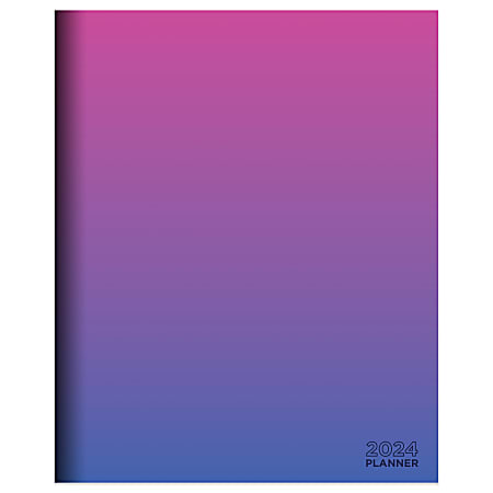 2024 TF Publishing Arts and Design Medium Monthly Planner, 8” x 6-1/2”, Pink Periwinkle, January To December