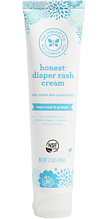 The Honest Company Unscented Diaper Rash Cream, 2.5 Oz, Unscented