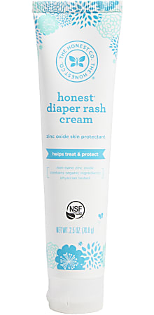 The Honest Company Unscented Diaper Rash Cream, 2.5