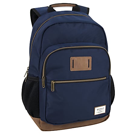 Trailmaker Dome Backpack With 17" Laptop Pocket, Blue/Brown