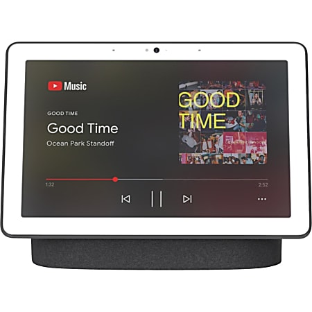 Google&trade; Nest Hub Max Smart Home Assistant With Voice Search and Voice Command, Charcoal