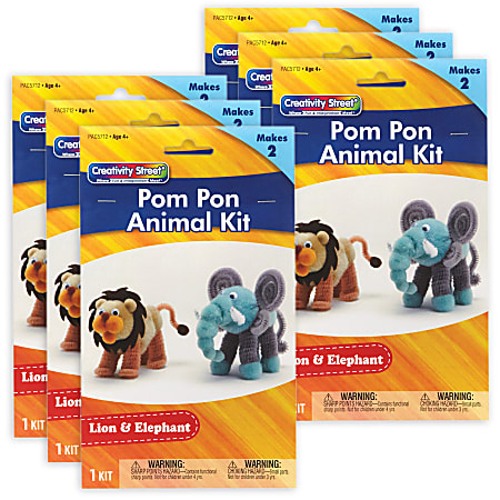 Creativity Street Pom Pom Animal Kits, Lion &