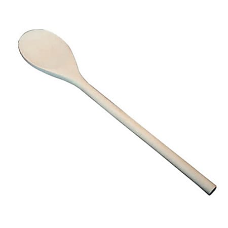 Winco Wood Spoon, 12", Brown