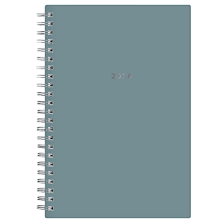 2024 Blue Sky™ Eugene Weekly/Monthly Planning Calendar, 5" x 8", Solid Sea Glass, January to December 2024, 143996