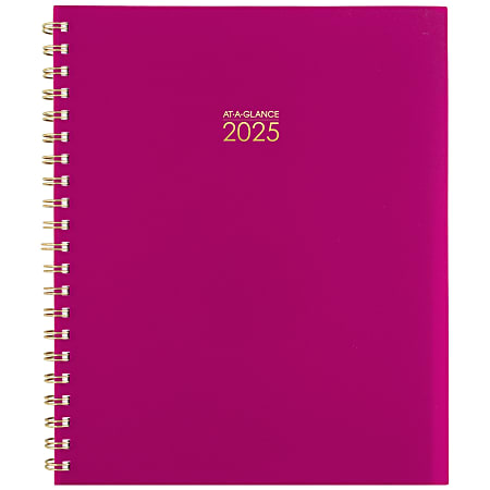 2025-2026 AT-A-GLANCE® Harmony Weekly/Monthly Planner, 8-1/2" x 11", Beetroot, January To January, 1099-905-56