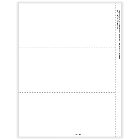 ComplyRight® 1099-NEC Tax Forms, Blank With Copy B Backer And Stub, Laser, 8-1/2" x 11", Pack Of 6,000 Forms