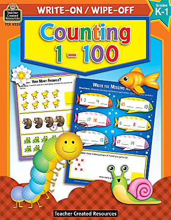 Teacher Created Resources Write-On/Wipe-Off Book, Counting 1 -