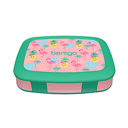 Bentgo Kids Prints Leak-Proof, 5-Compartment Bento-Style Kids Lunch Box - Tropical