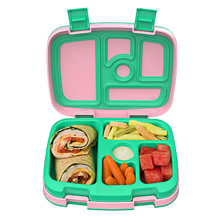 Bentgo Kids Prints 5 Compartment Lunch Box 2 H x 6 12 W x 8 12 D Tropical -  Office Depot
