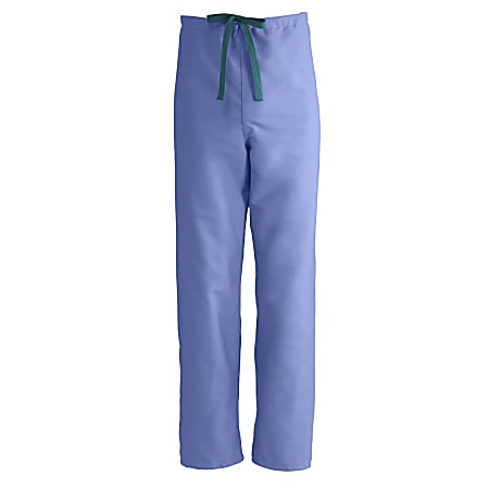 Medline ComfortEase™ Unisex Reversible Drawstring Pants, 5X, Ceil Blue