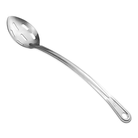 Hoffman Browne 15" Serving Spoons, Slotted, Silver, Pack Of 120 Spoons