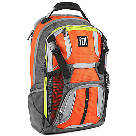 Orange laptop backpack cheap