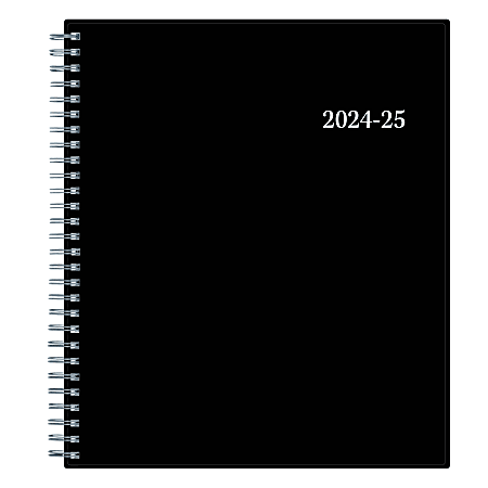 2024-2025 Blue Sky Enterprise Monthly Planning Calendar, 8” x 10”, Black, July To June