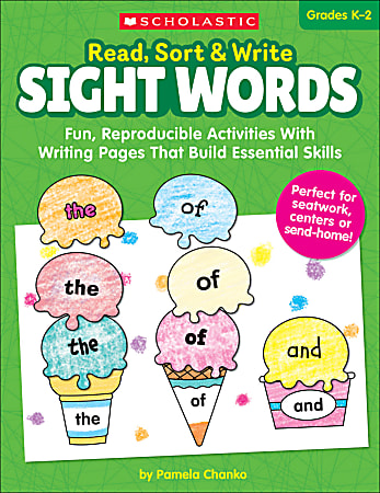 Scholastic® Read, Sort & Write: Sight Words Book, Preschool - Grade 2