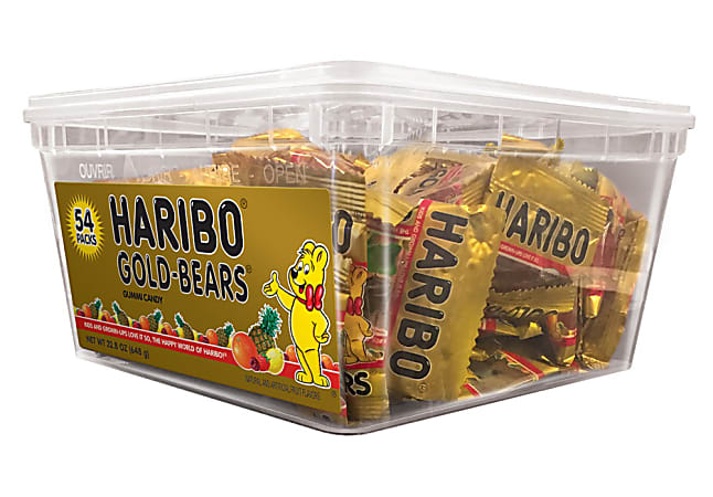 HARIBO Gold Bears, 22.8 Oz, Tub Of 54