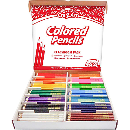Cra Z Art Colored Pencils Classroom Pack Assorted Colors Pack Of
