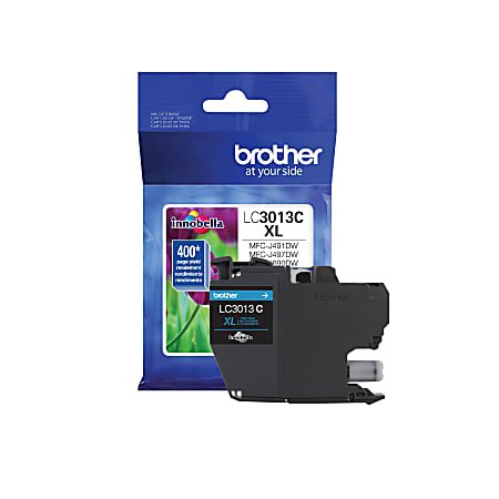 Brother LC3013C Original High Yield Inkjet Ink Cartridge - Single Pack - Cyan - 1 Each - 400 Pages