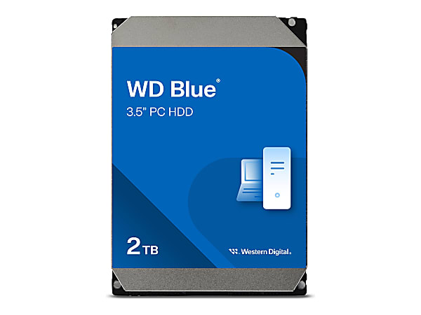 WD Blue WD20EZAZ - Hard drive - 2 TB - internal - 3.5" - SATA 6Gb/s - 5400 rpm - buffer: 256 MB