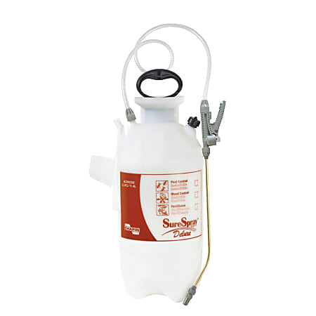 Chapin™ SureSpray Poly Sprayer, 3 Gallon, 8 1/4"H x 8 1/4"W x 22 1/2"D, Translucent