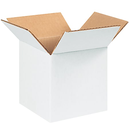 Office Depot® Brand Corrugated Boxes, 7" x 7" x 7", White, Pack Of 25 Boxes