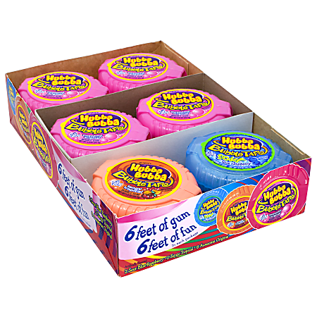 Hubba Bubba Bubble Tape Gum 2 Oz Pack Of 12 Rolls - Office Depot