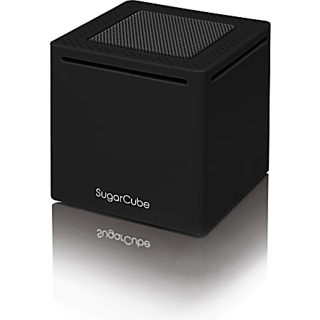 A.M.P Sugarcube Speaker System - Wireless Speaker(s) - Portable - Battery Rechargeable - Desktop - Black