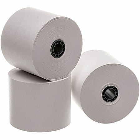 Business Source Single-ply 150' Adding Machine Rolls, 28625, 100-Pack
