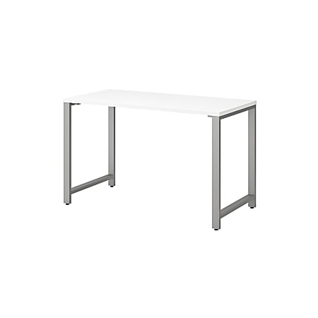 Bush Business Furniture 400 Series Table Desks, 48"W x 24"D, White, Premium Installation