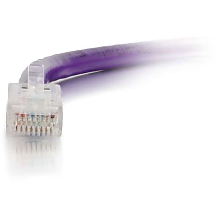 C2G-7ft Cat5e Non-Booted Unshielded (UTP) Network Patch Cable - Purple - Category 5e for Network Device - RJ-45 Male - RJ-45 Male - 7ft - Purple