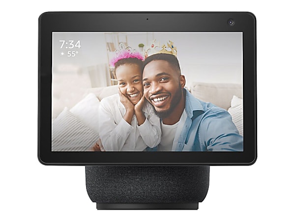 Echo Show 10 3rd Generation Smart display LCD 10.1 2.1 channel  wireless Bluetooth Wi Fi charcoal - Office Depot