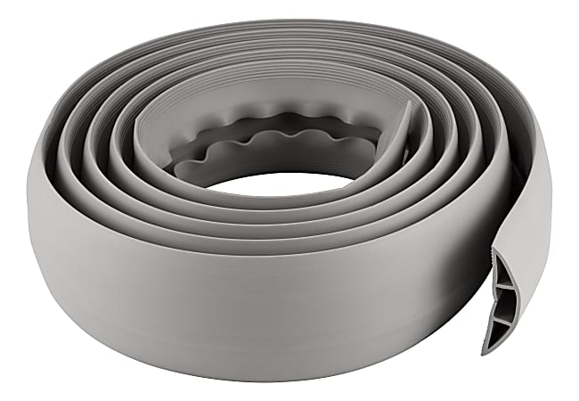 Floor Cable Cover - 10 Ft Gray Duct Cord Protector Covers Cables