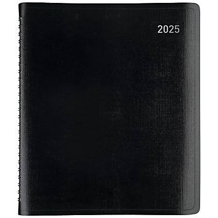 2025-2026 Office Depot 13-Month Monthly Planner, 7" x 9", Black, January To January, OD711100