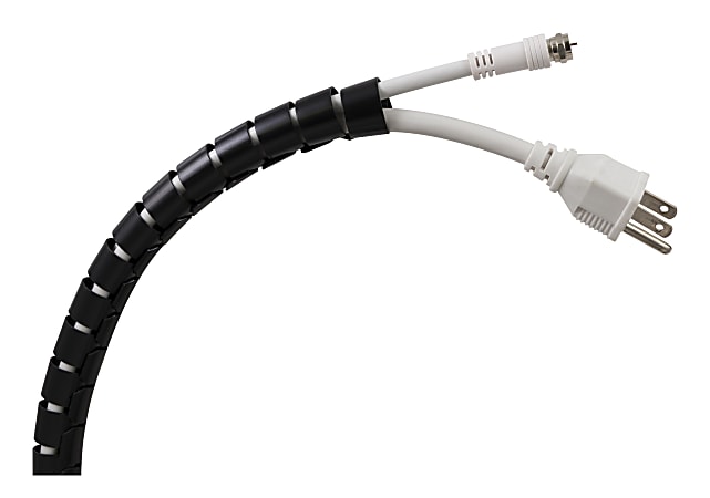 Ativa Cable Management Tube Black - Office Depot