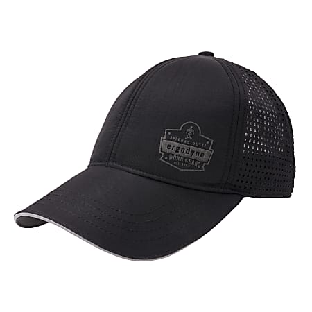 Ergodyne Chill-Its 8937 Performance Cooling Baseball Hat, Black