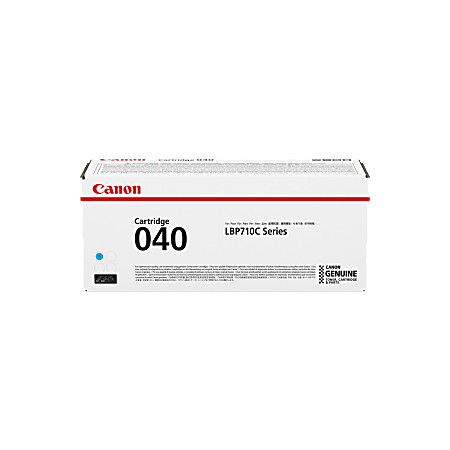 Canon CRG-040CYN Original Toner Cartridge - Cyan - Laser - Standard Yield - 5400 Pages