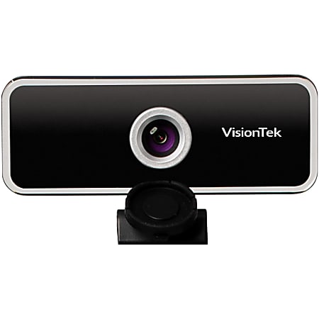 VisionTek VTWC20 Webcam - 30 fps - USB-A - 1920 x 1080 Video - Fixed focus - Dual Microphone - Notebook - CMOS Sensor - Compatible with MS Teams, Zoom, Skype