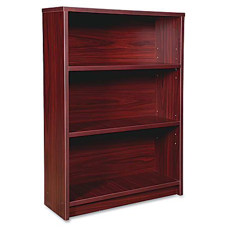 Lorell® Prominence 2.0 Bookcase, 3-Shelf, Mahogany