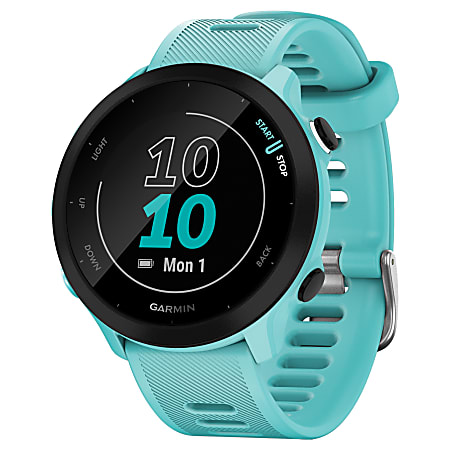 Garmin Forerunner 55 Running Watch, Aqua