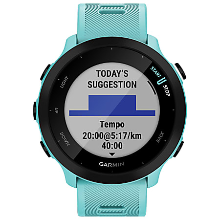 Garmin Forerunner 55 Running Watch Aqua - Office Depot